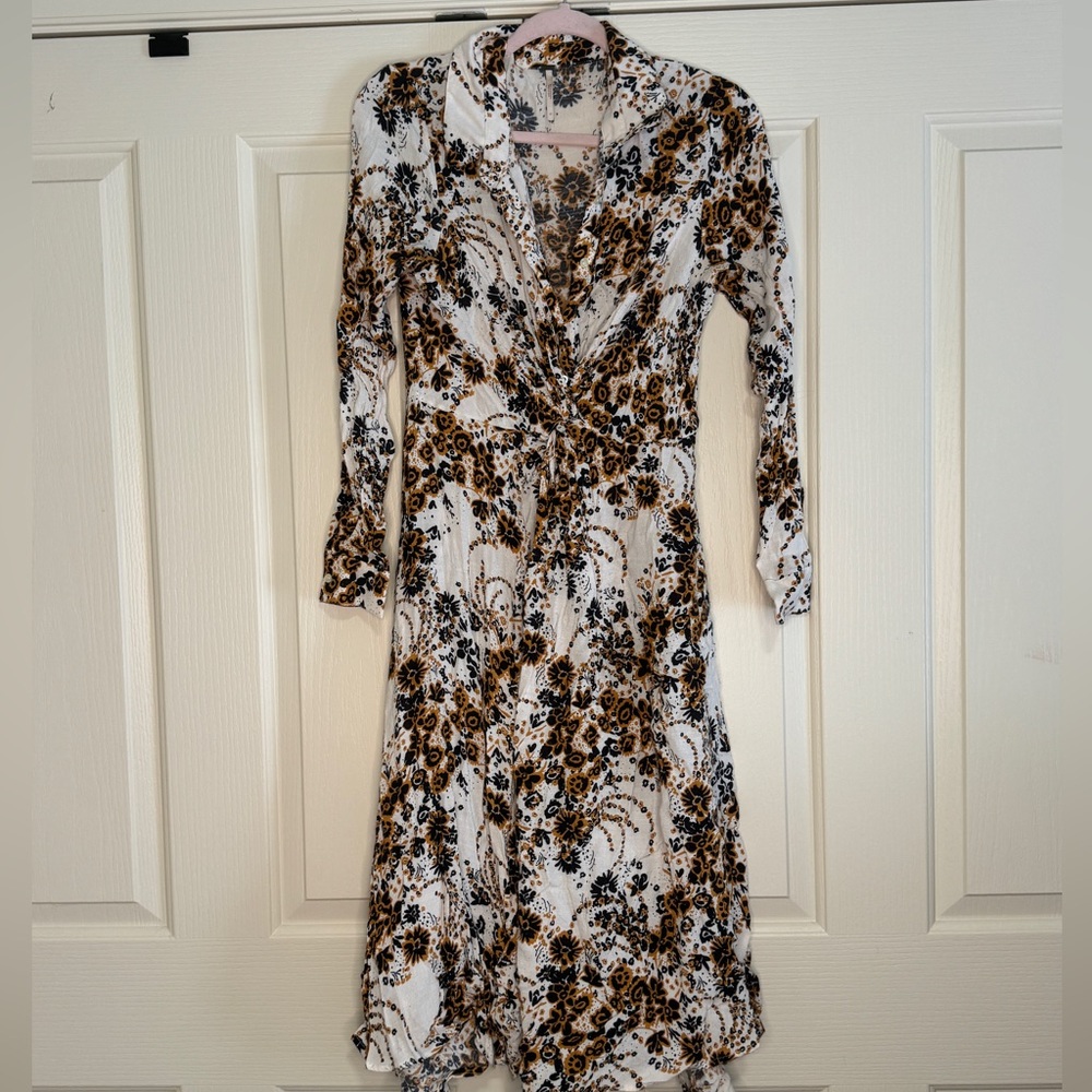 Free people linen pattern dress
